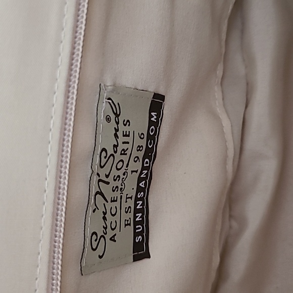 Sun n Sand Straw Hand Bag Purse Beige Tan Rust Brand New Summer Beach Vacation - Picture 4 of 5